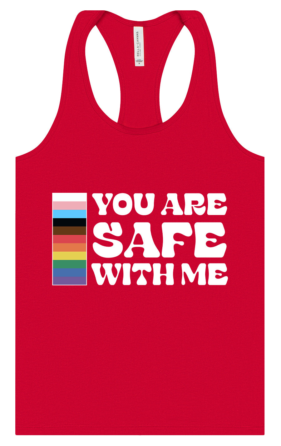 Safe With Me Women's Racerback Tank
