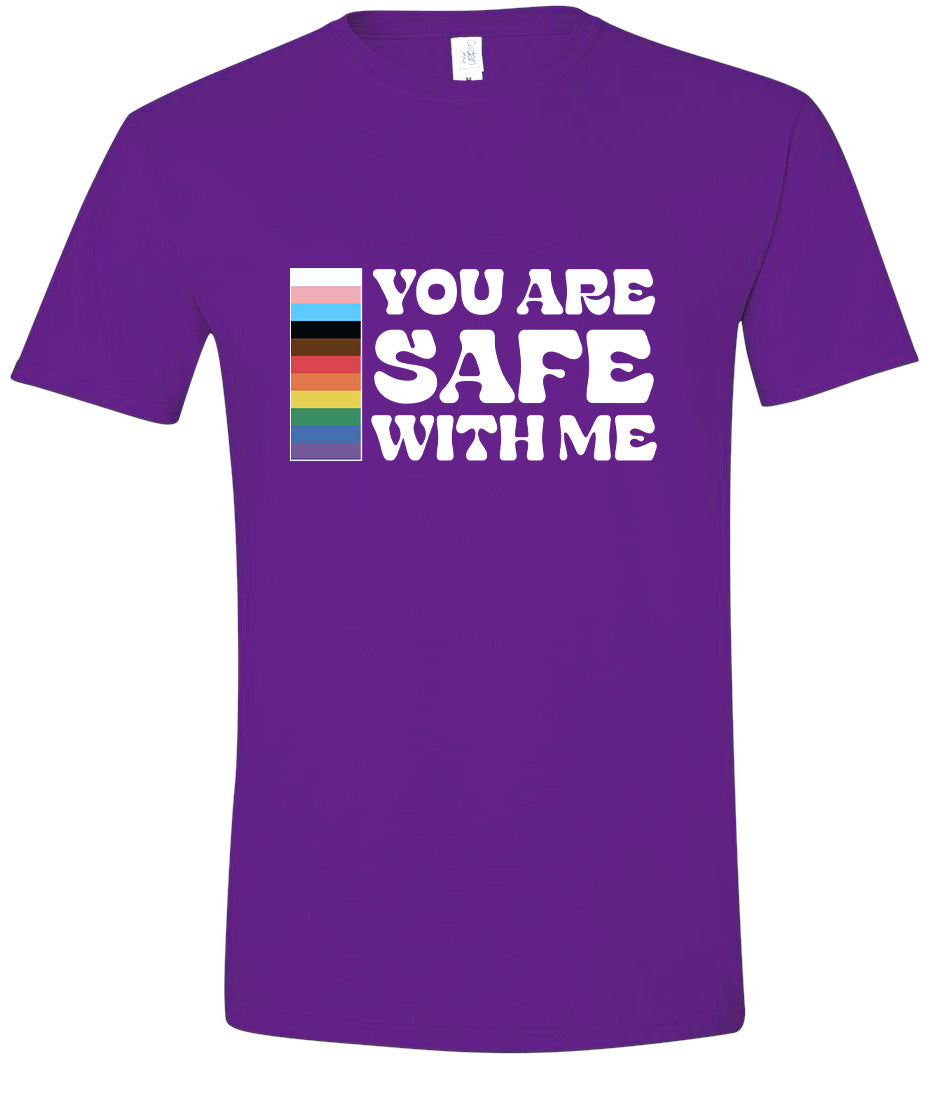 Safe With Me Adult Gildan Soft Shirt