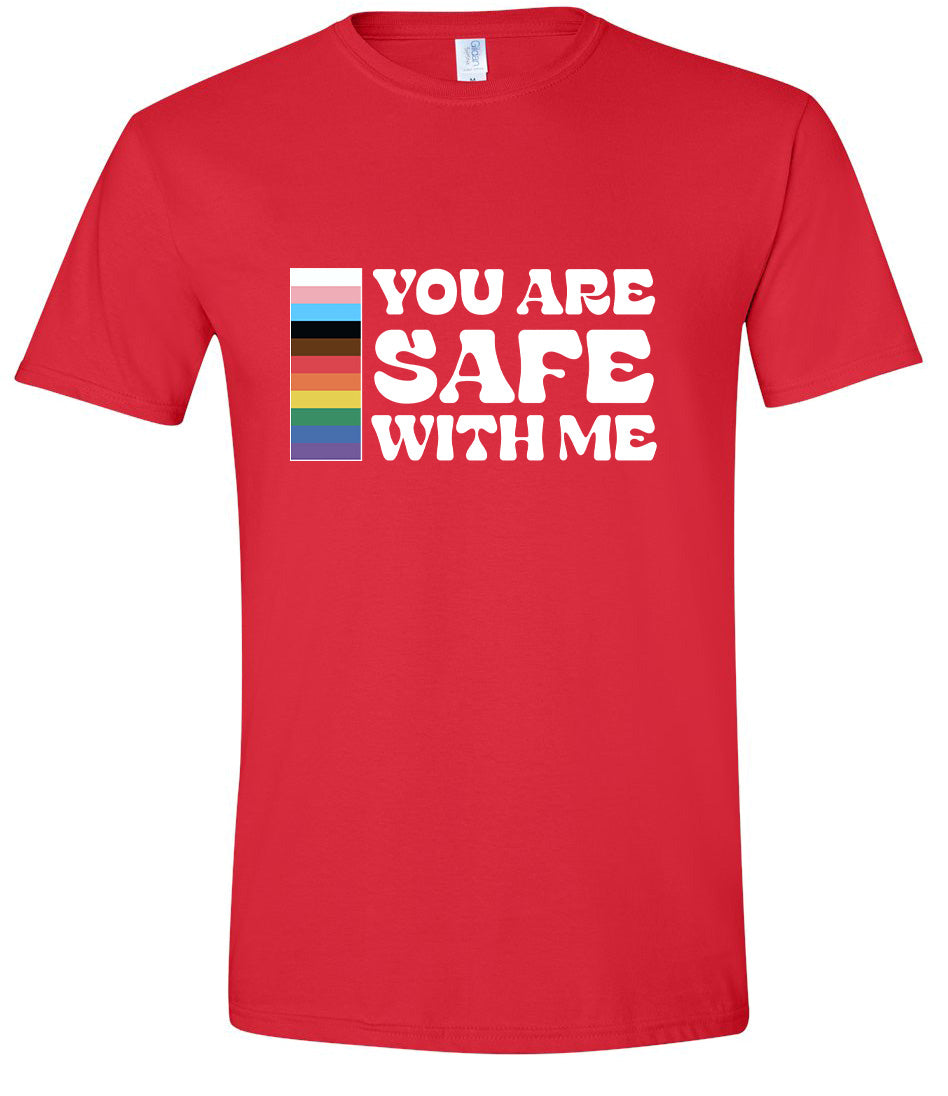 Safe With Me Adult Gildan Soft Shirt