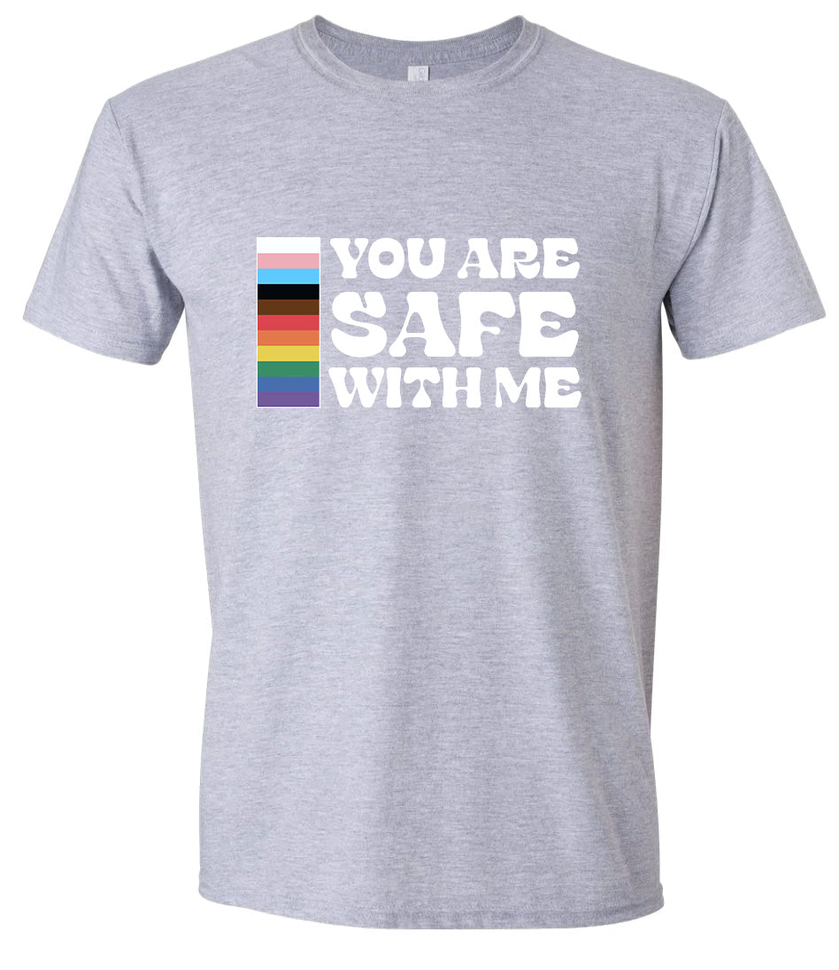 Safe With Me Adult Gildan Soft Shirt