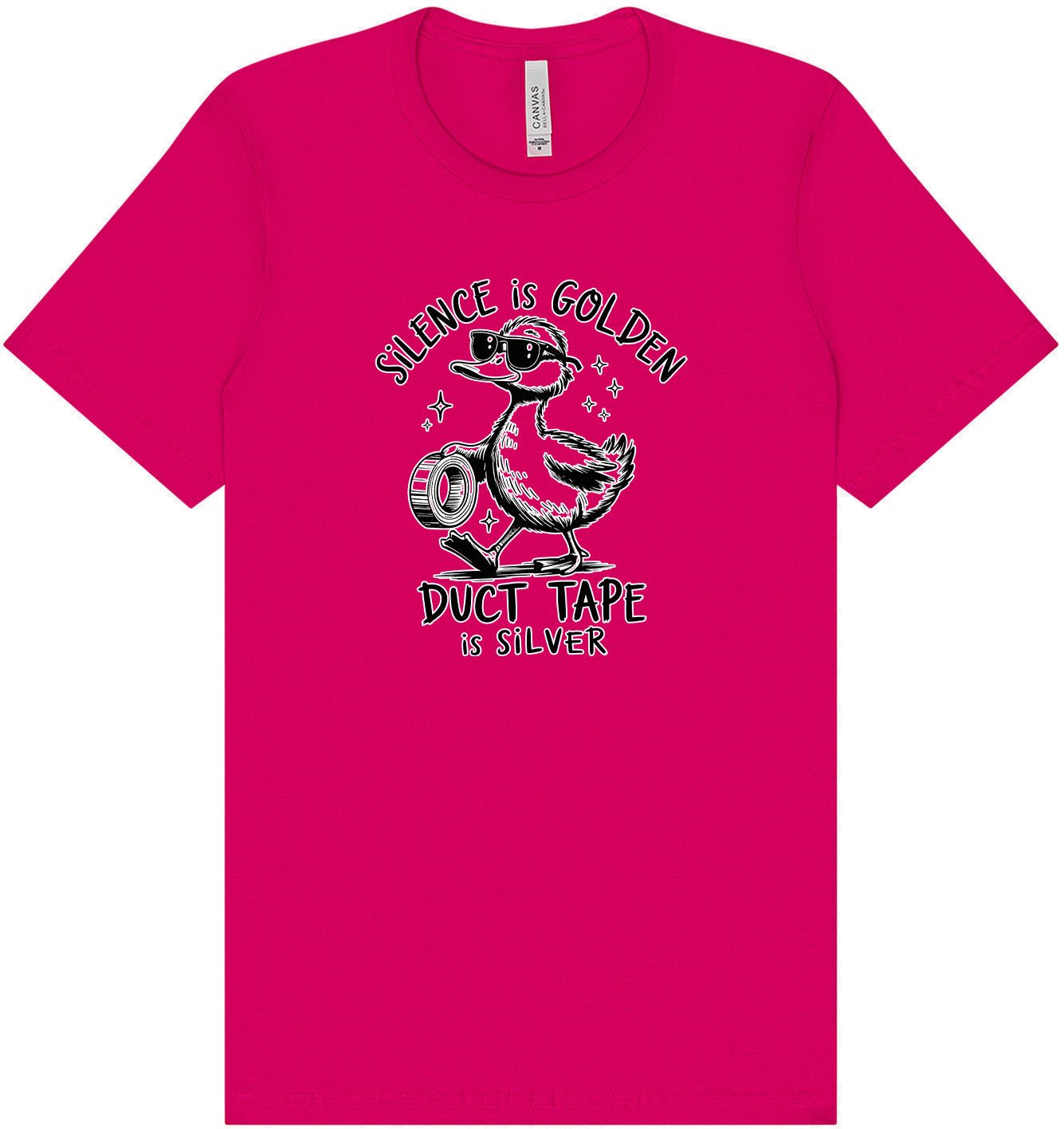 Silence Is Golden Adult Bella Canvas Shirt