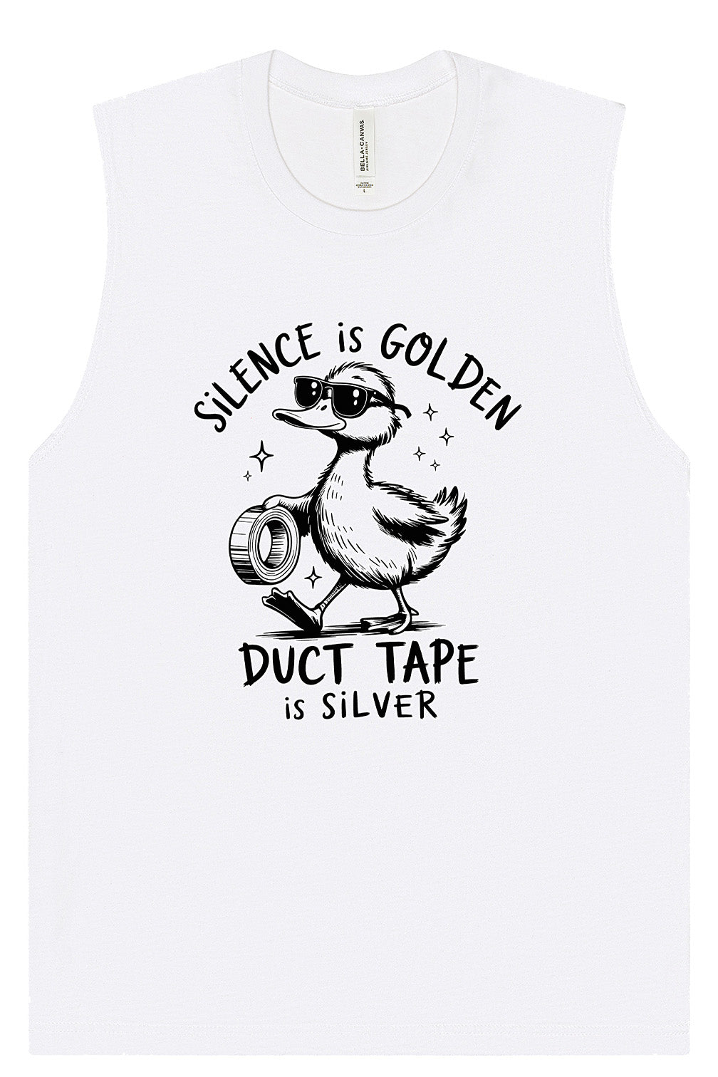 Silence Is Golden Muscle Tank