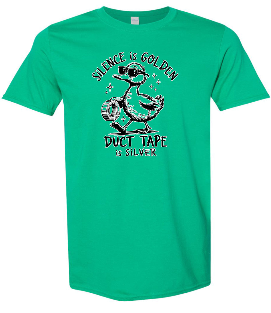 Silence Is Golden Adult Gildan Soft Shirt