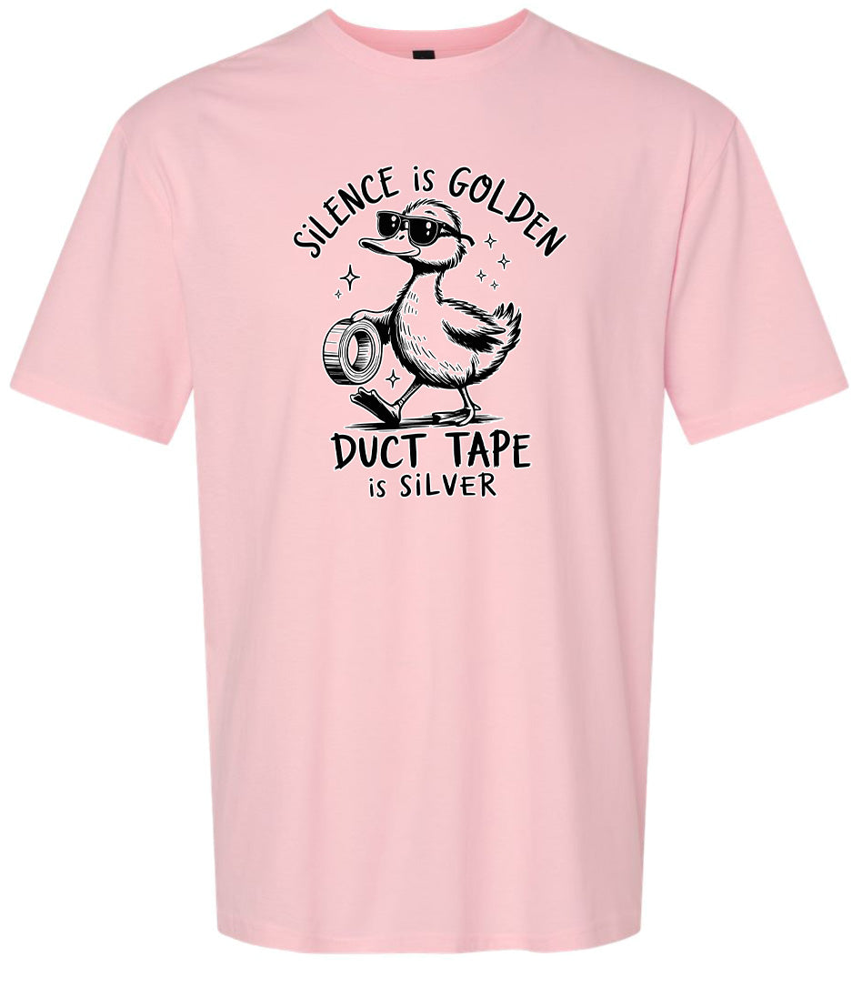 Silence Is Golden Adult Gildan Soft Shirt