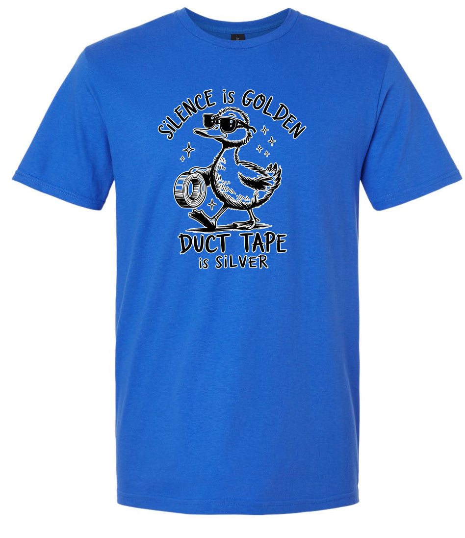 Silence Is Golden Adult Gildan Soft Shirt