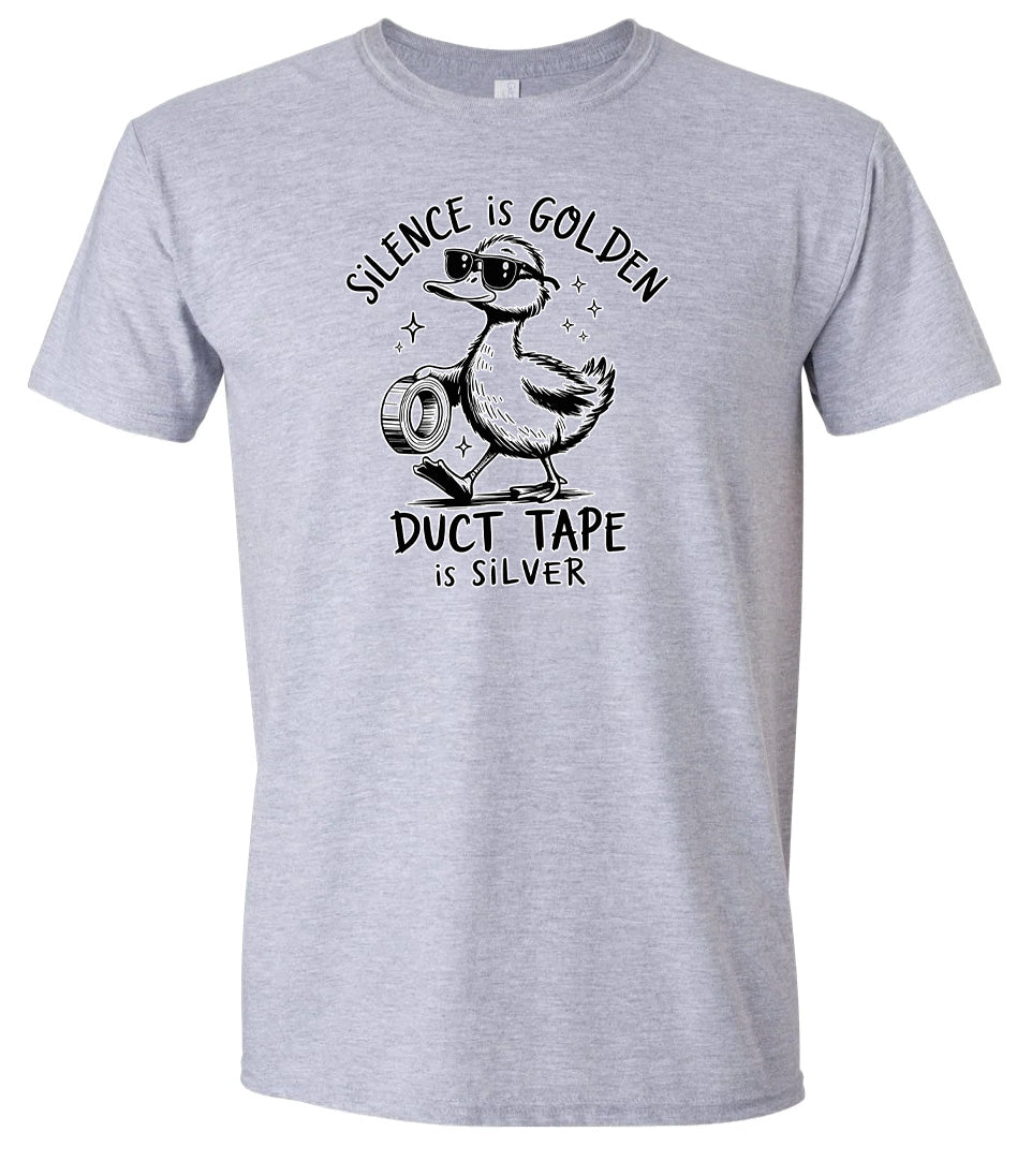 Silence Is Golden Adult Gildan Soft Shirt