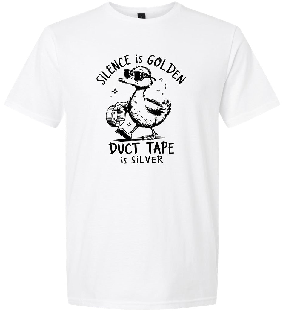 Silence Is Golden Adult Gildan Soft Shirt