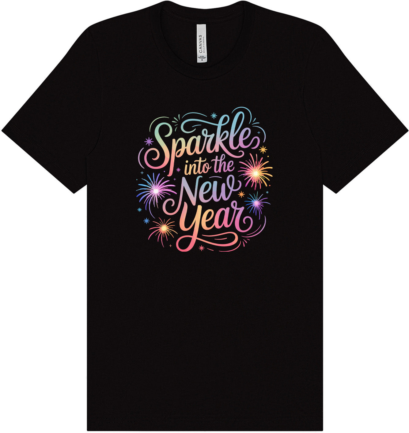 Sparkle into the New Year Adult Bella Canvas Shirt