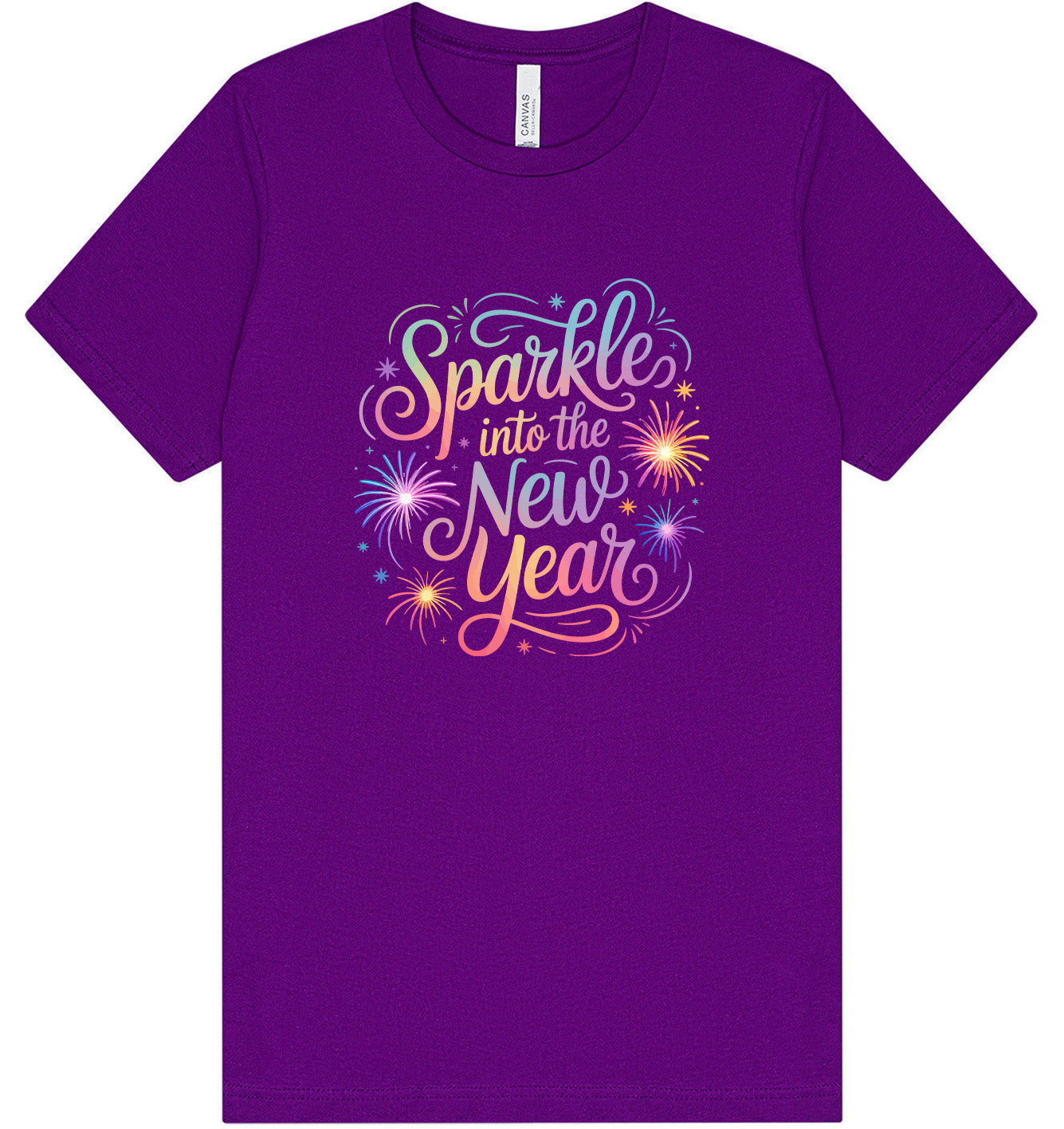 Sparkle into the New Year Adult Bella Canvas Shirt