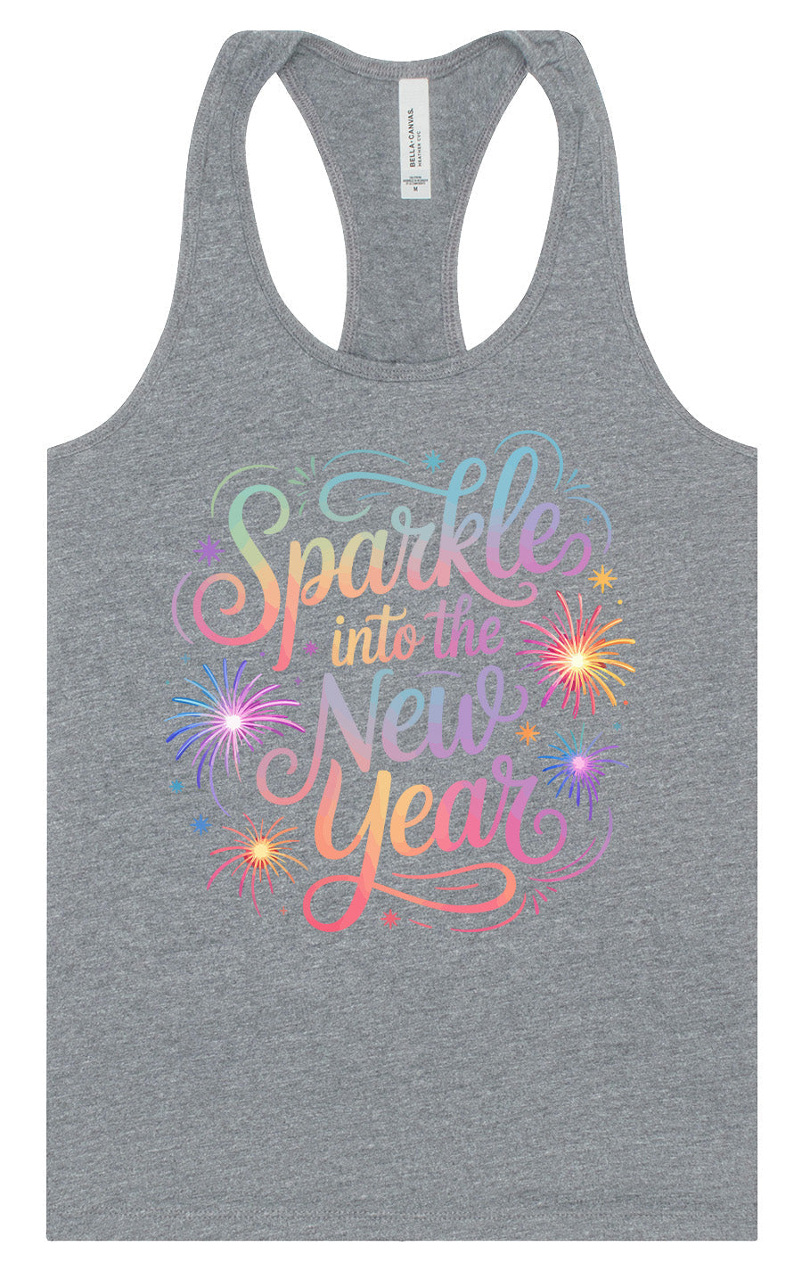 Sparkle into the New Year Women's Racerback Tank