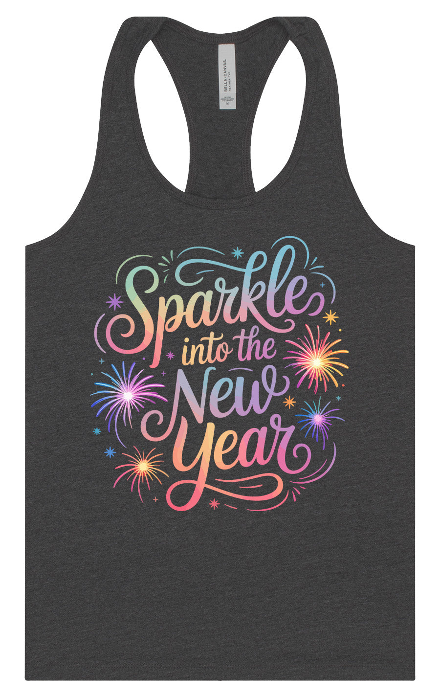 Sparkle into the New Year Women's Racerback Tank