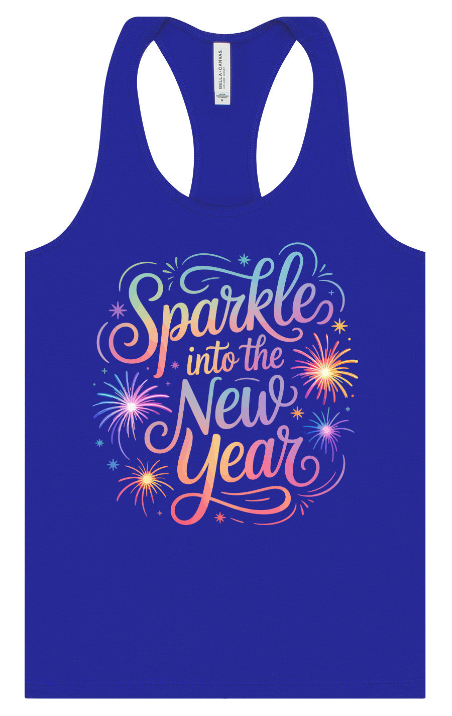 Sparkle into the New Year Women's Racerback Tank