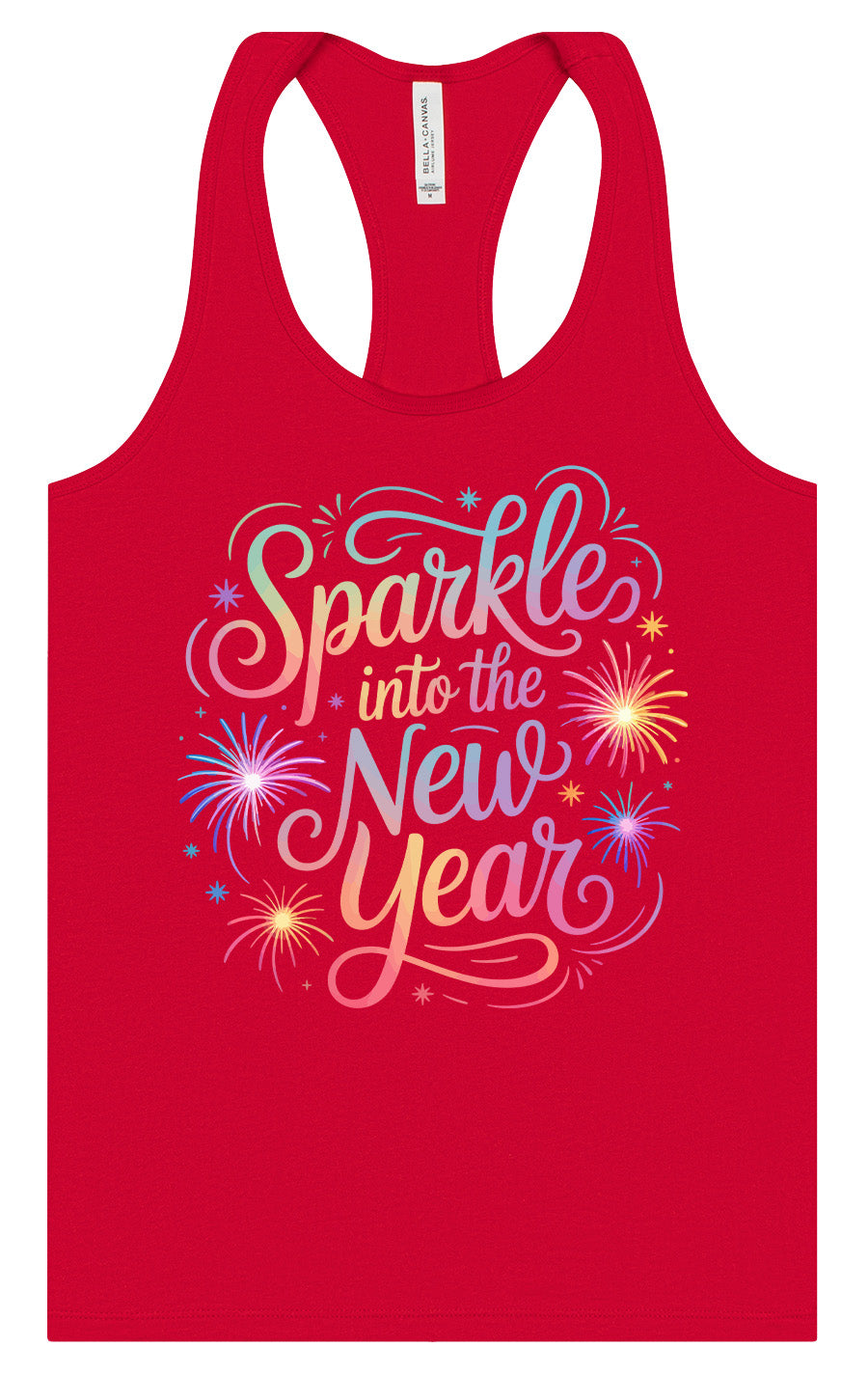 Sparkle into the New Year Women's Racerback Tank