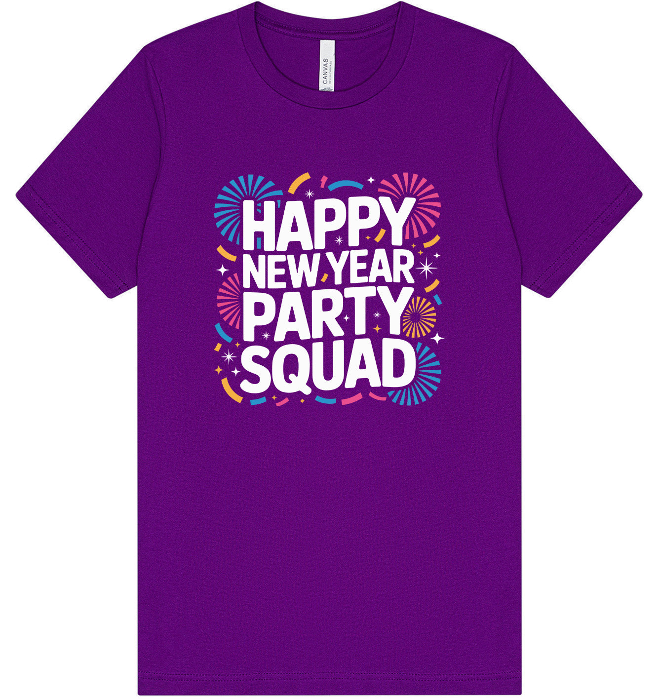 New Year Party Squad Adult Bella Canvas Shirt