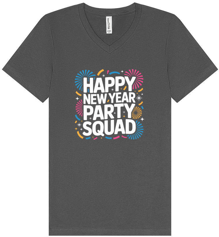 New Year Party Squad Unisex V-Neck Shirt