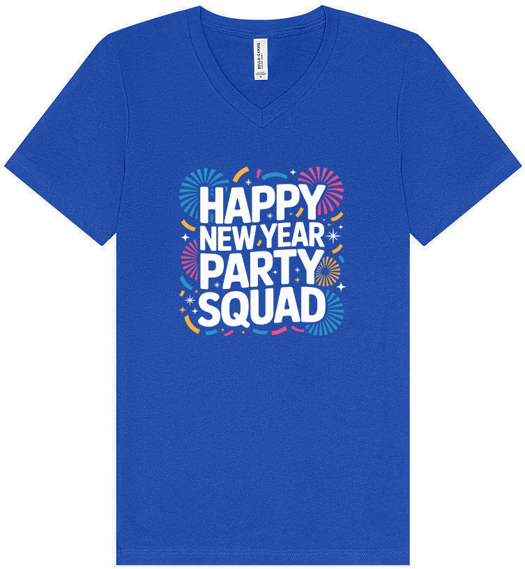 New Year Party Squad Unisex V-Neck Shirt