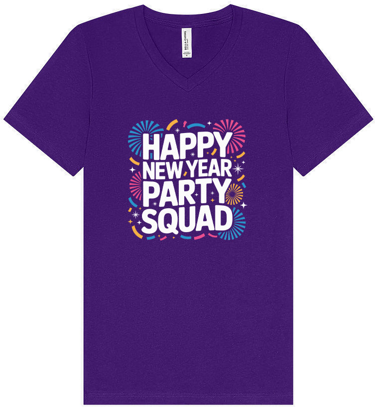New Year Party Squad Unisex V-Neck Shirt