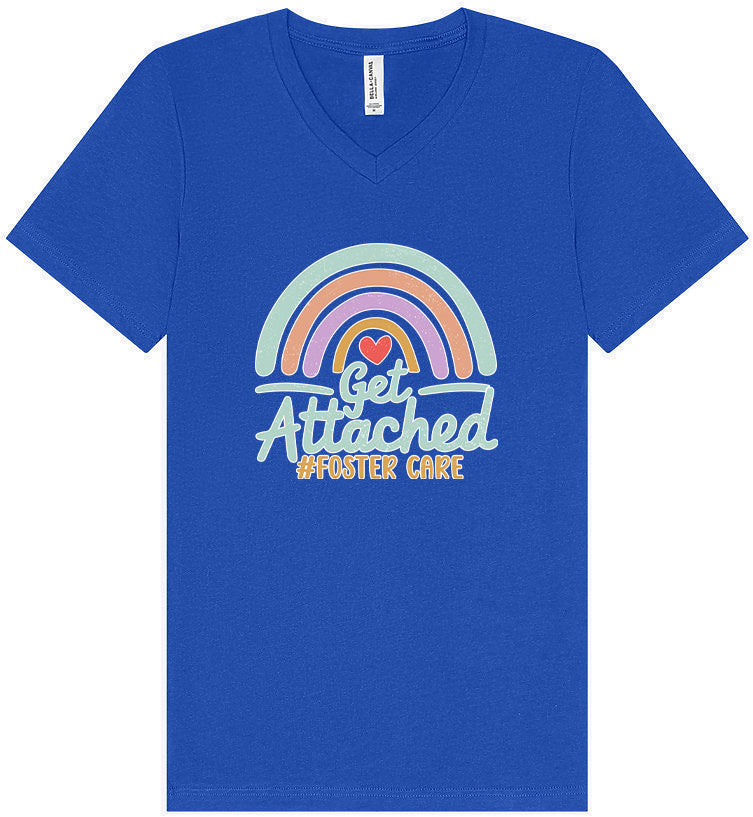 Get Attached Foster Care Unisex V-Neck Shirt