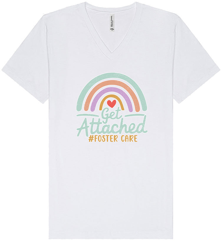 Get Attached Foster Care Unisex V-Neck Shirt