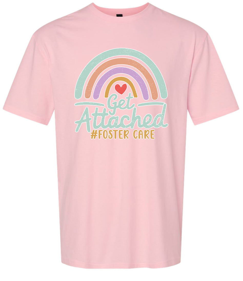 Get Attached Foster Care Adult Gildan Soft Shirt