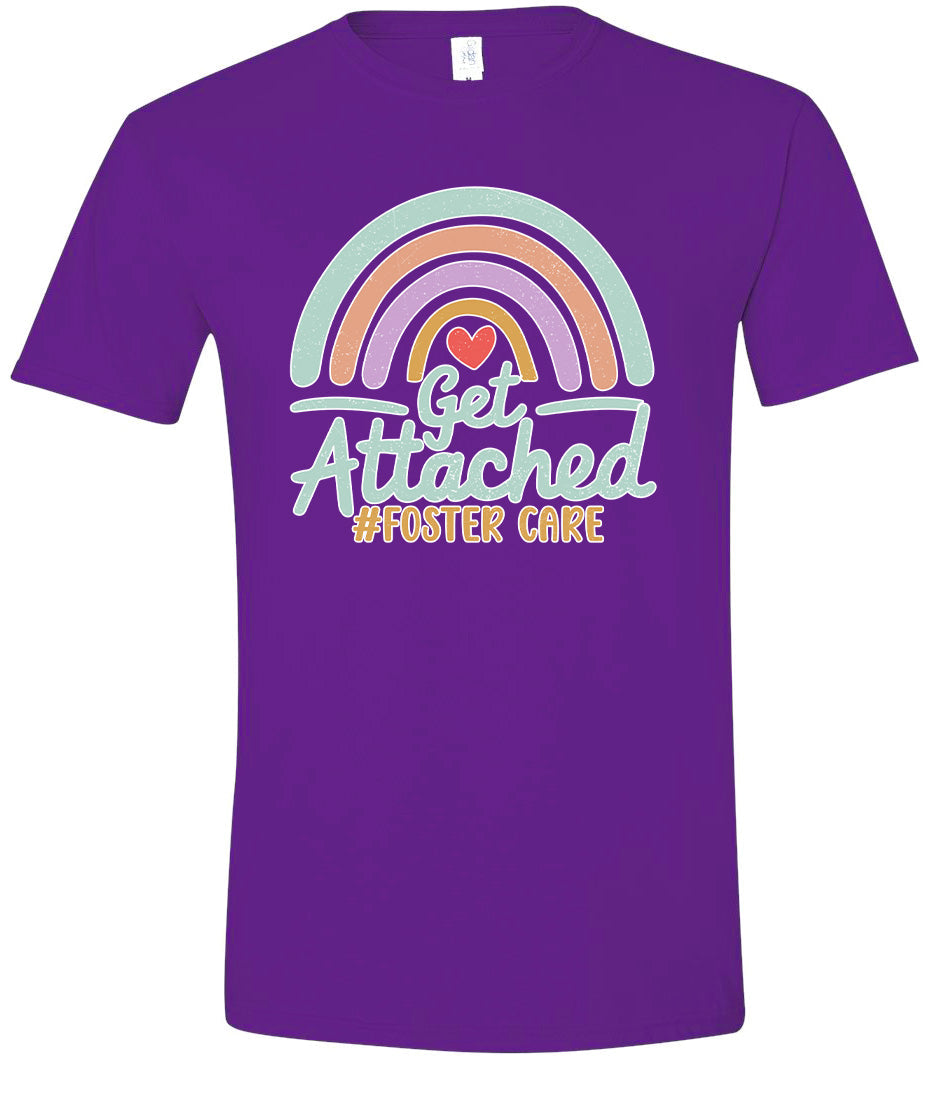 Get Attached Foster Care Adult Gildan Soft Shirt