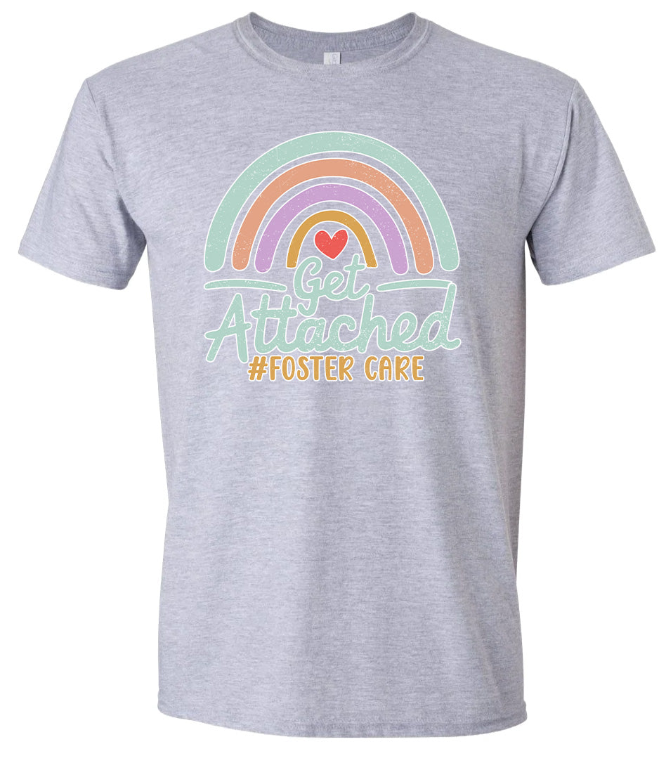 Get Attached Foster Care Adult Gildan Soft Shirt