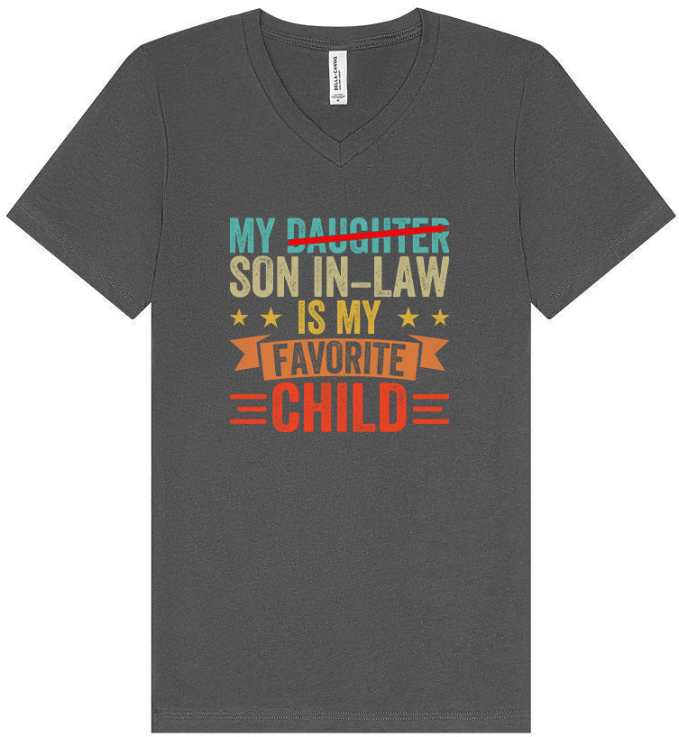 Son in Law is My Favorite Unisex V-Neck Shirt