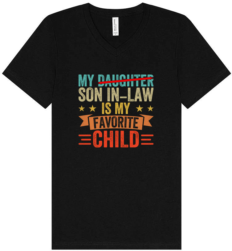 Son in Law is My Favorite Unisex V-Neck Shirt