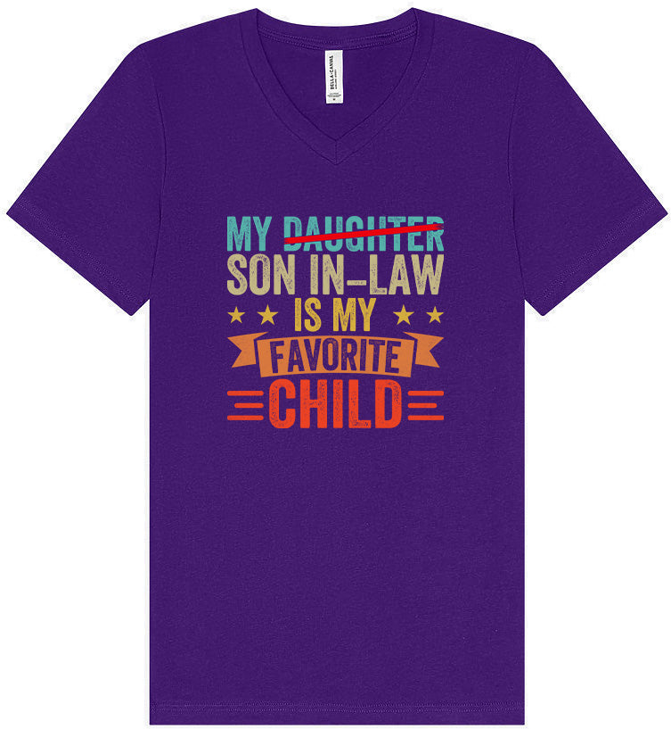 Son in Law is My Favorite Unisex V-Neck Shirt