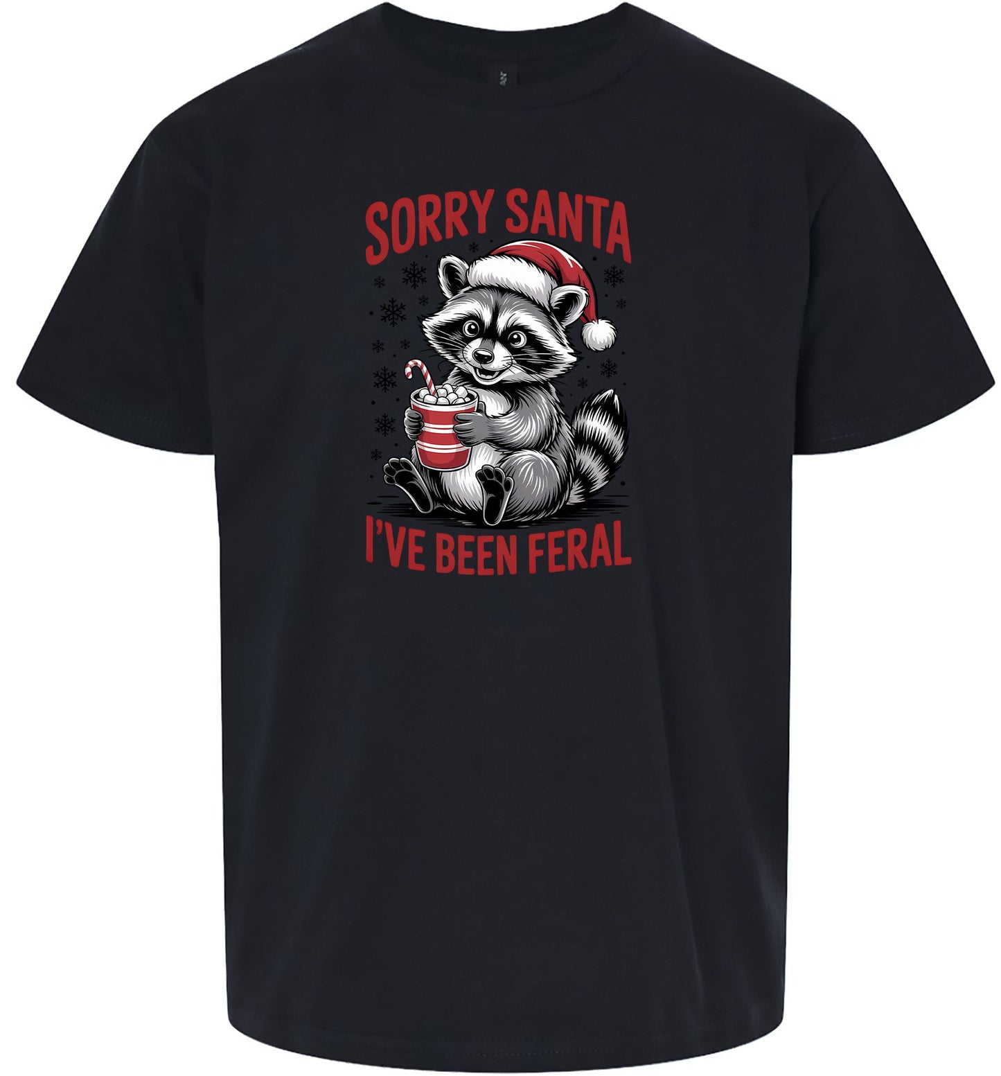 Sorry Santa I've Been Feral Children's Gildan Soft Shirt