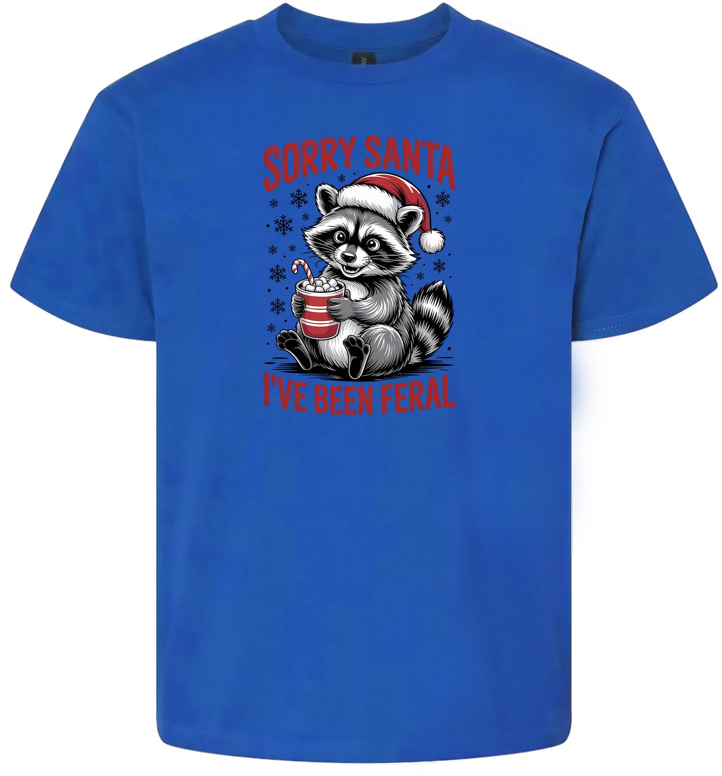 Sorry Santa I've Been Feral Children's Gildan Soft Shirt