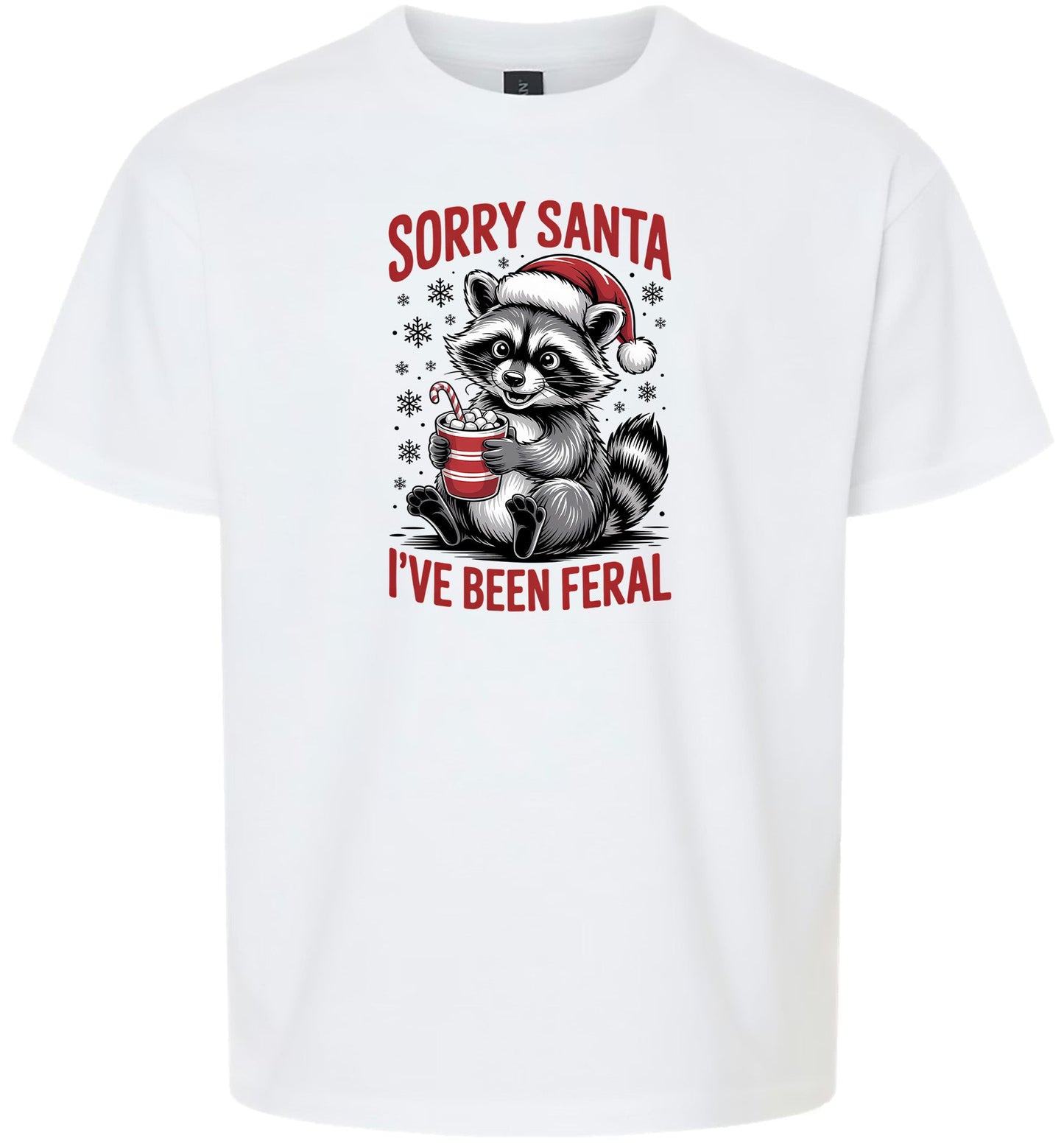 Sorry Santa I've Been Feral Children's Gildan Soft Shirt