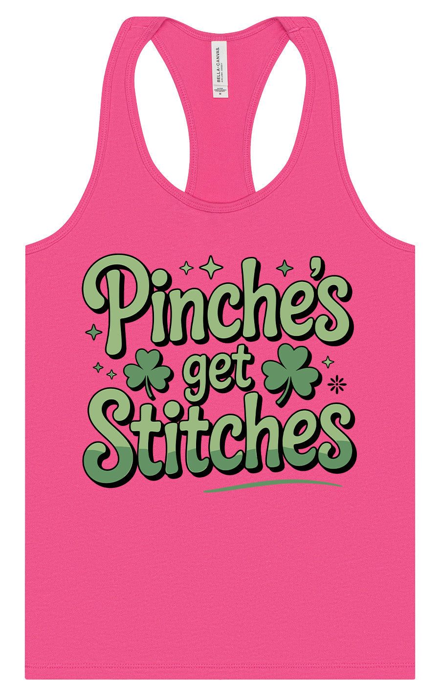 Pinches Get Stitches Women's Racerback Tank
