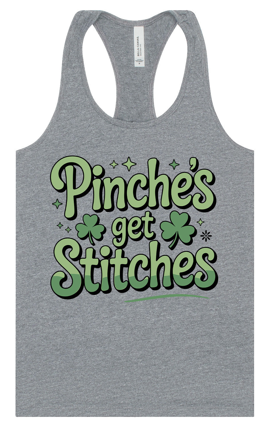 Pinches Get Stitches Women's Racerback Tank