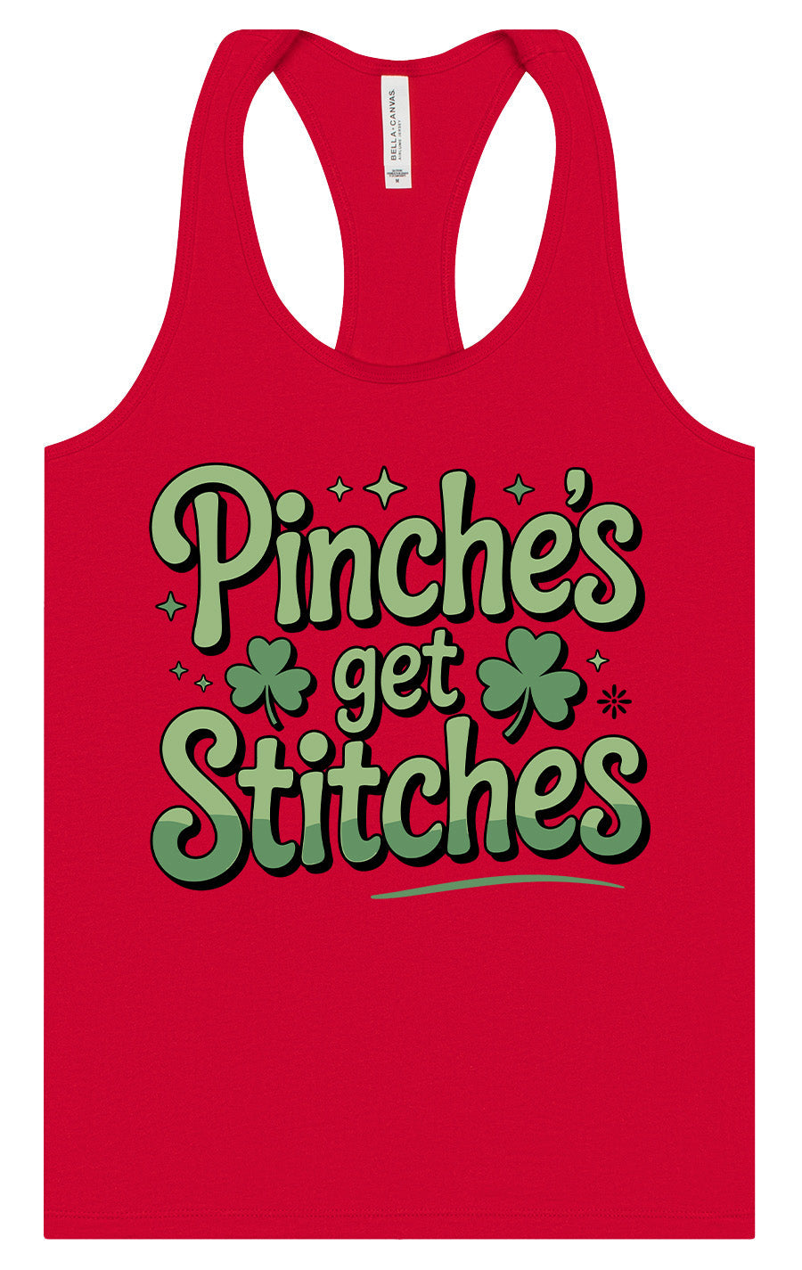 Pinches Get Stitches Women's Racerback Tank