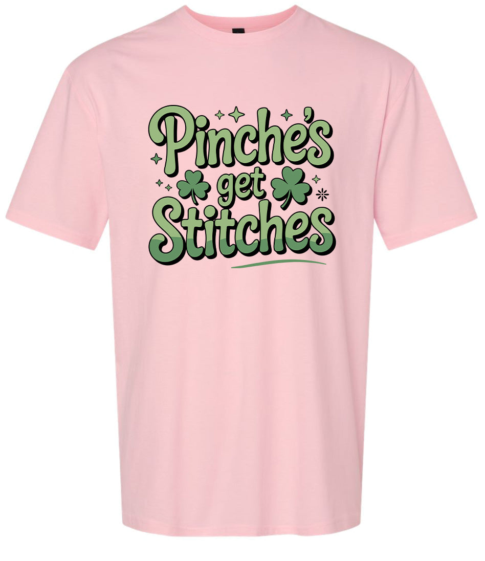 Pinches Get Stitches Adult Gildan Soft Shirt