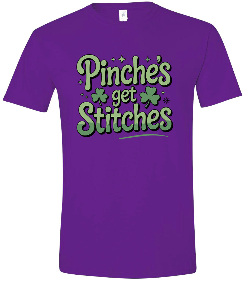 Pinches Get Stitches Adult Gildan Soft Shirt