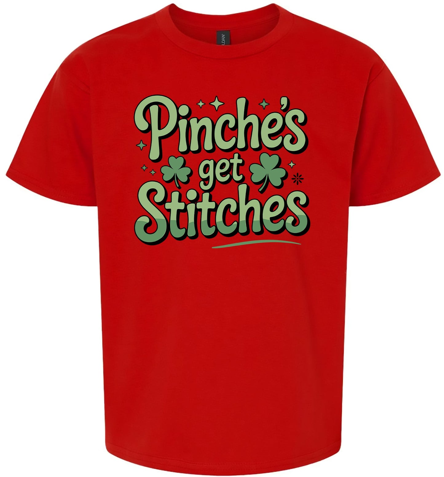 Pinches Get Stitches Children's Gildan Soft Shirt