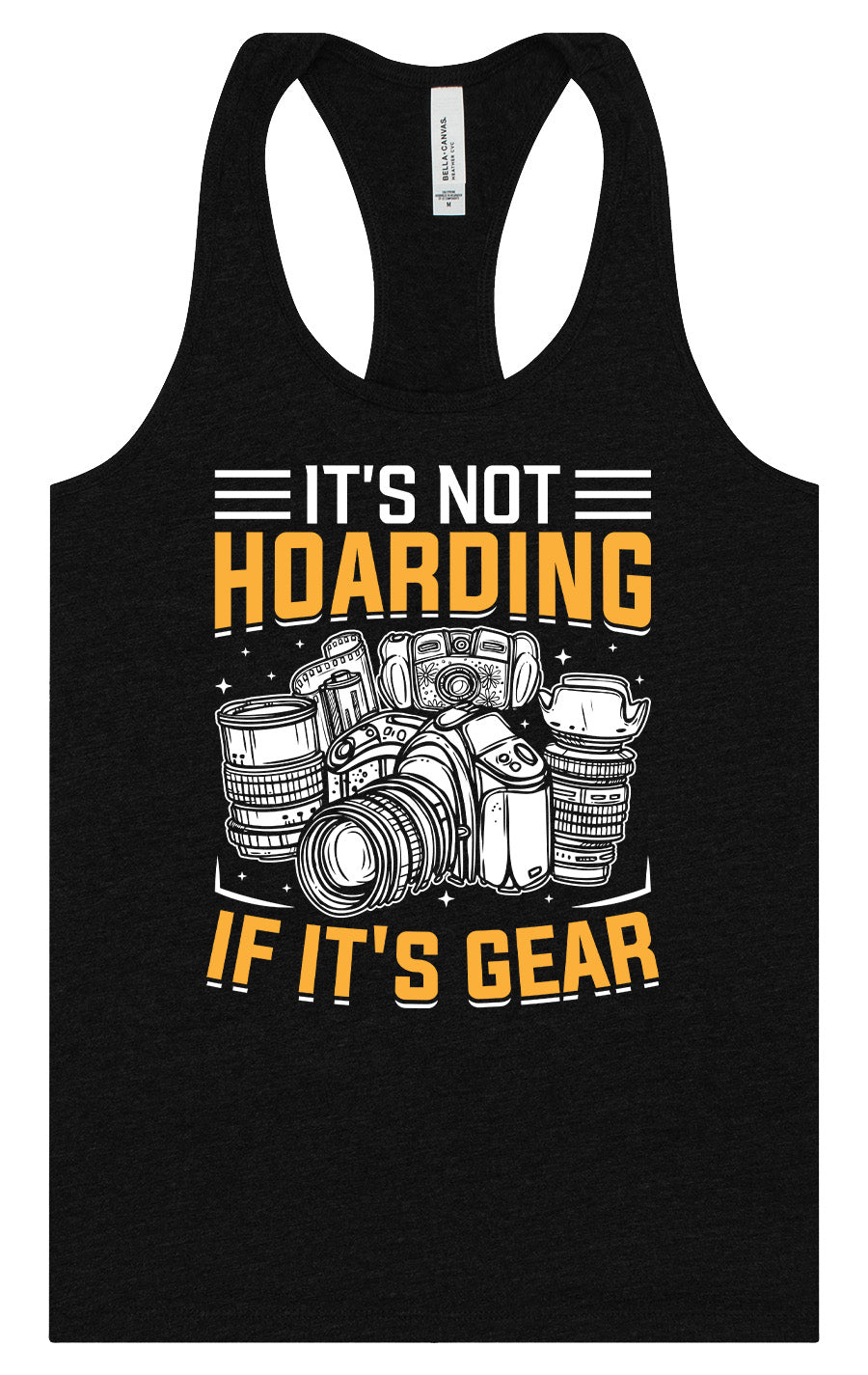 Photography Not Hoarding, It's Gear Women's Racerback Tank