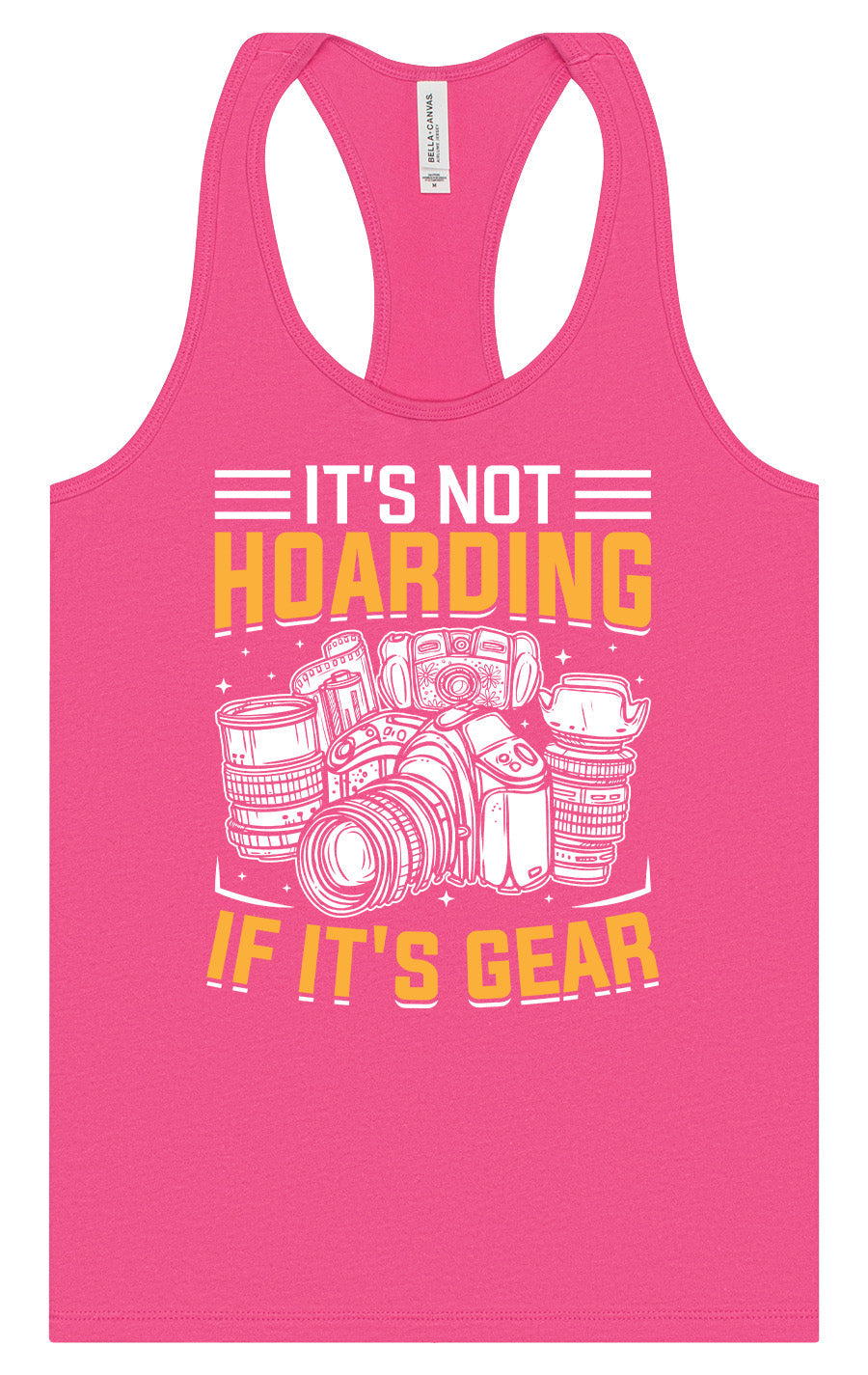 Photography Not Hoarding, It's Gear Women's Racerback Tank