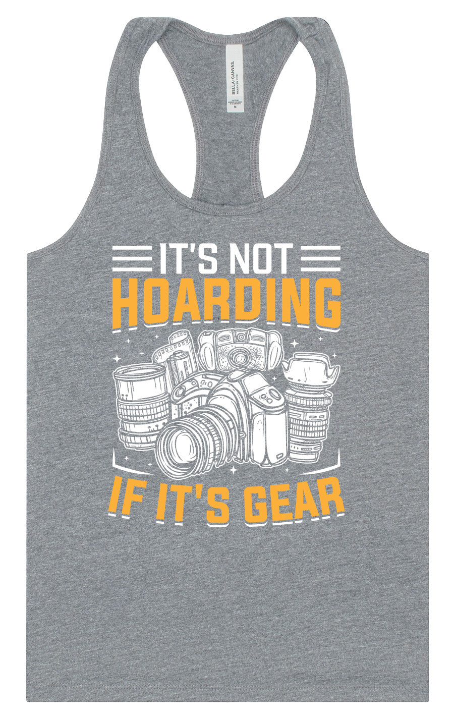 Photography Not Hoarding, It's Gear Women's Racerback Tank