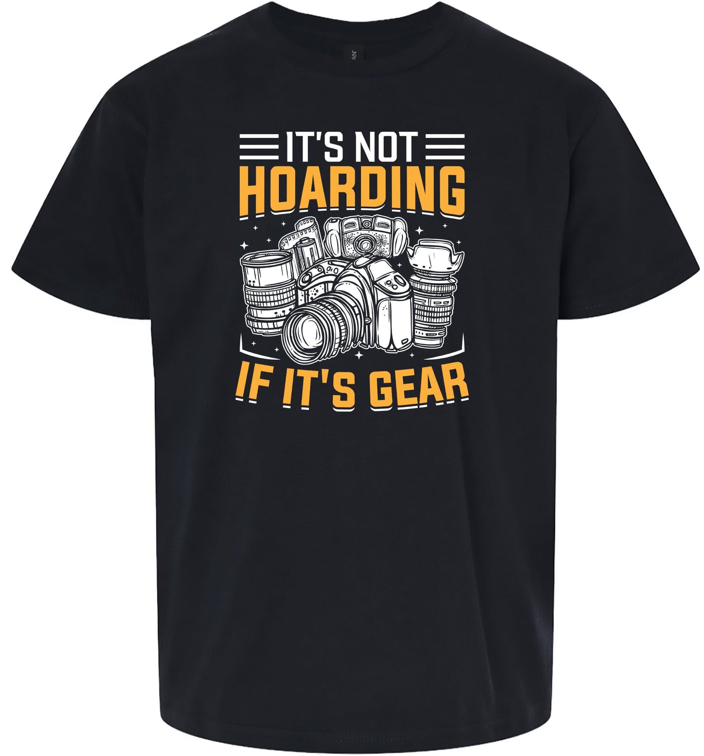 Photography Not Hoarding, It's Gear Children's Gildan Soft Shirt