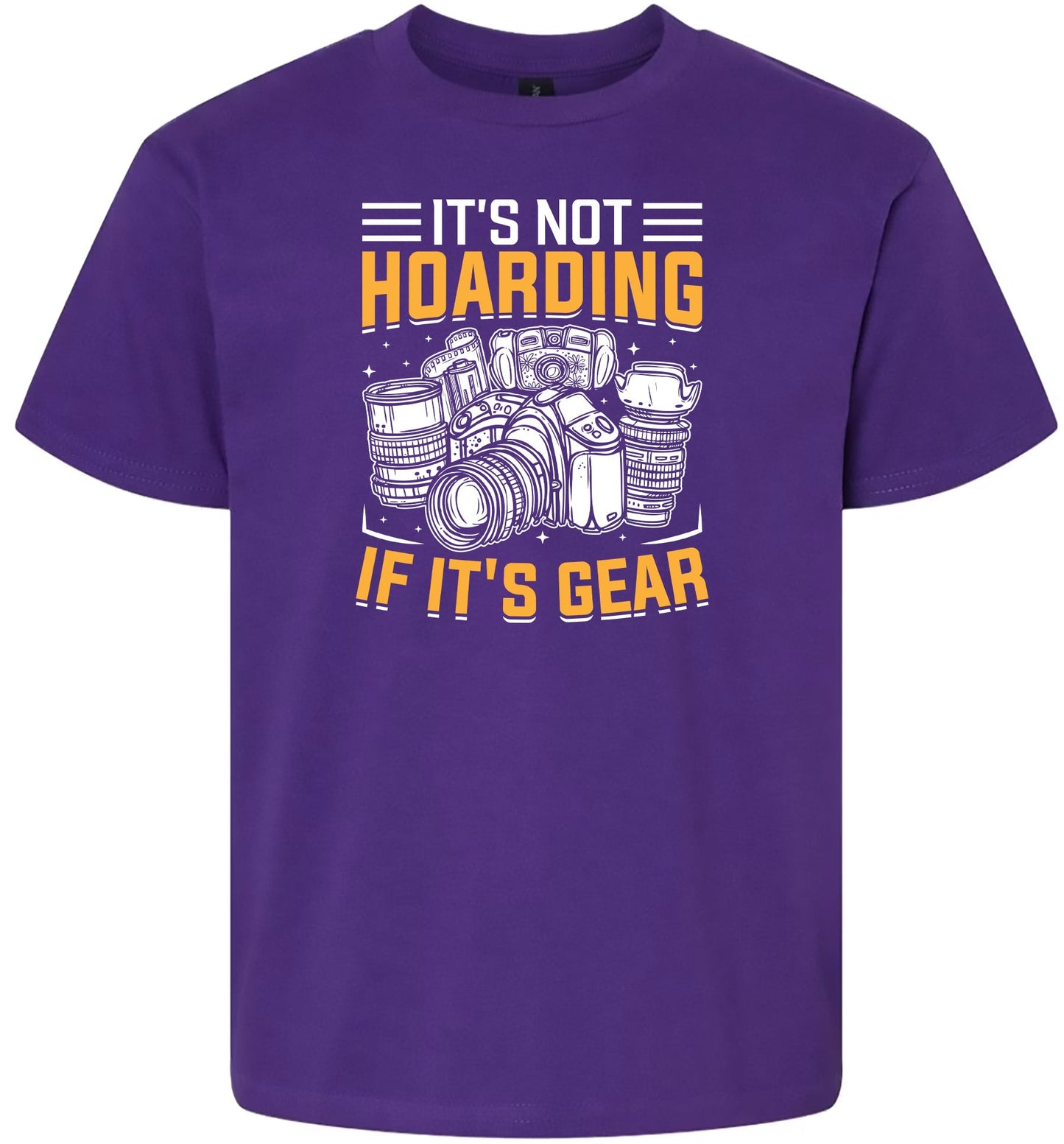 Photography Not Hoarding, It's Gear Children's Gildan Soft Shirt