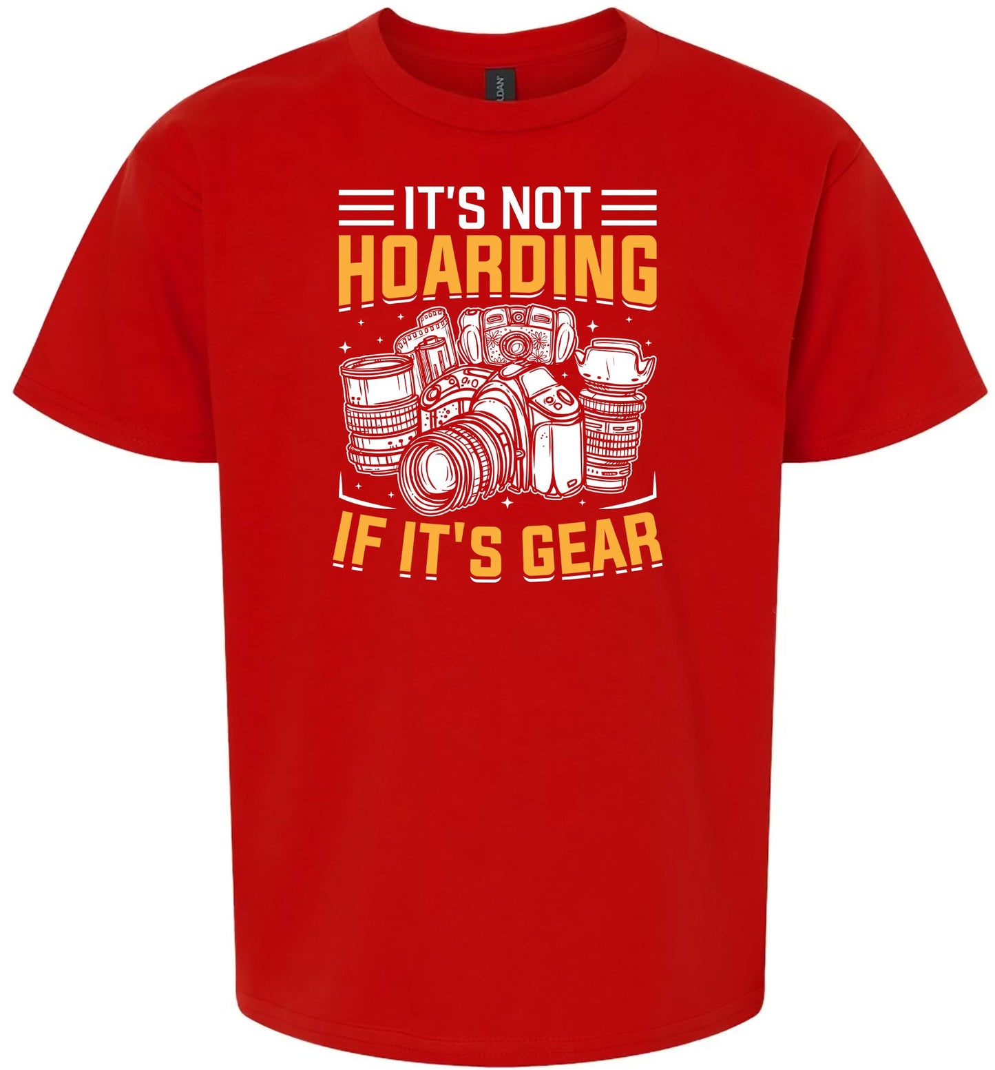 Photography Not Hoarding, It's Gear Children's Gildan Soft Shirt