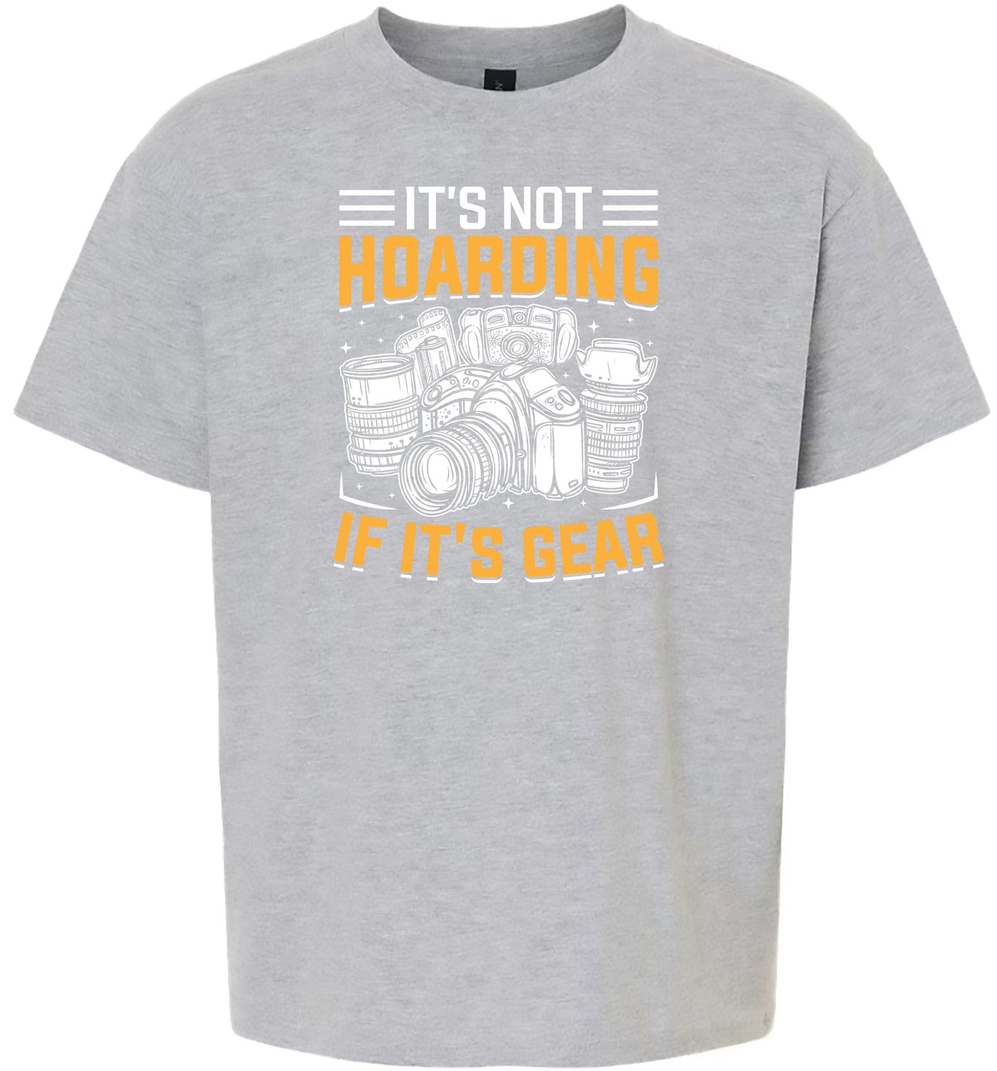 Photography Not Hoarding, It's Gear Children's Gildan Soft Shirt