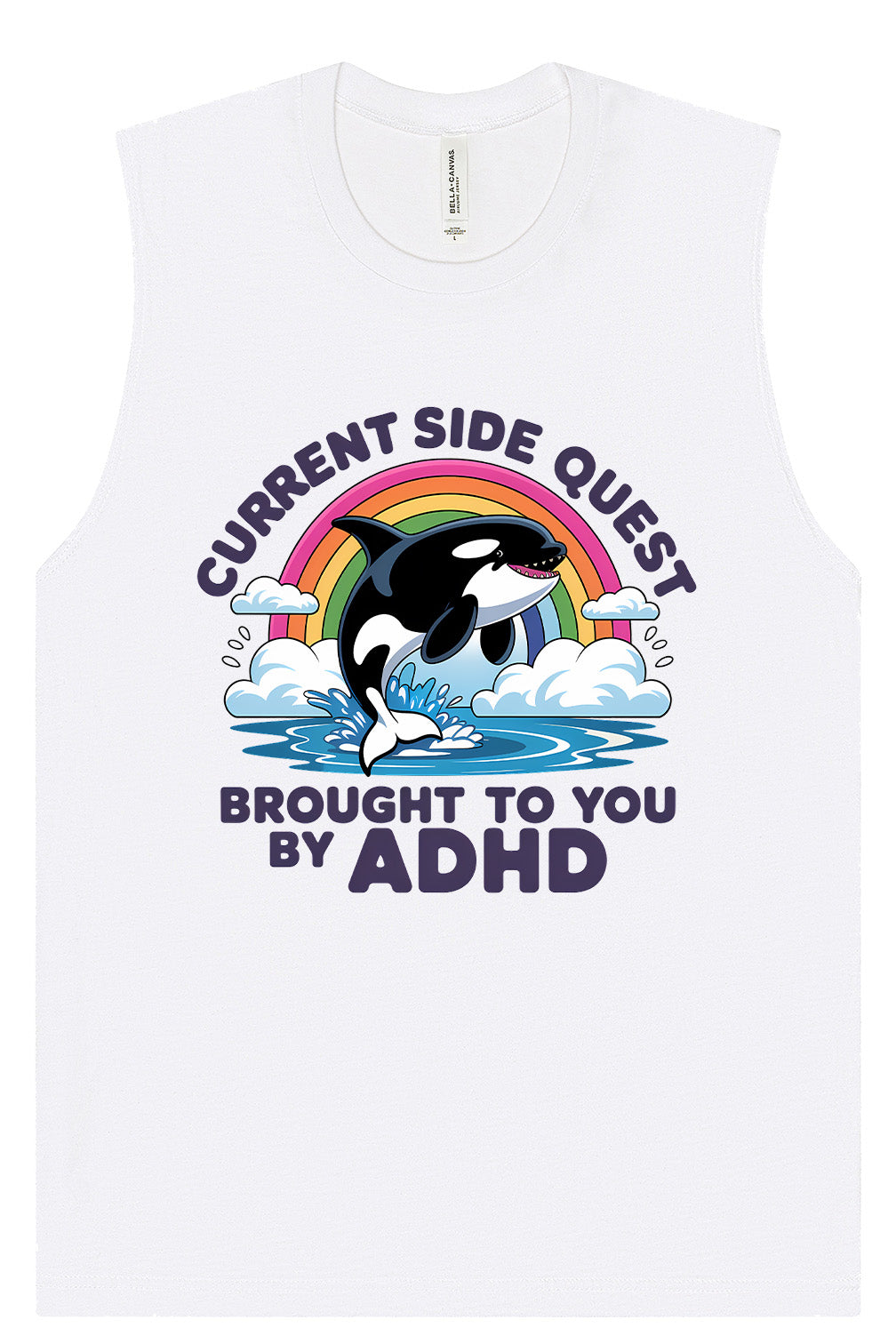 Side Quest Brought By ADHD Muscle Tank