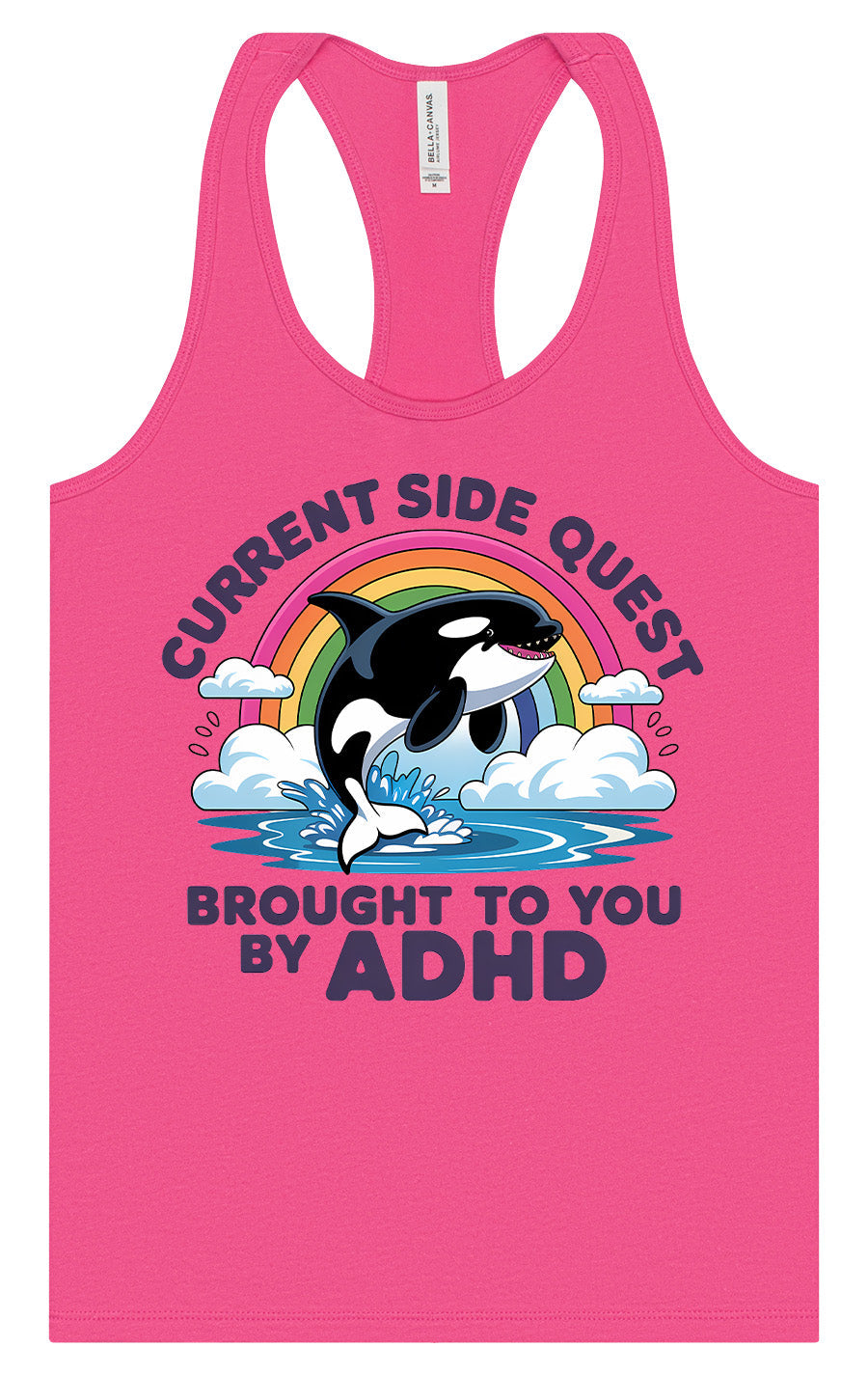 Side Quest Brought By ADHD Women's Racerback Tank