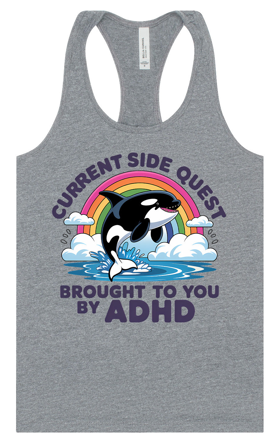 Side Quest Brought By ADHD Women's Racerback Tank