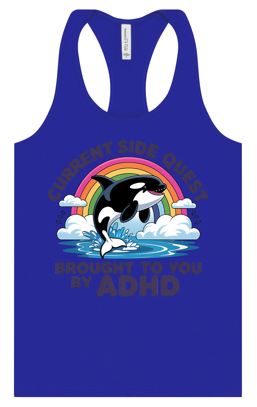 Side Quest Brought By ADHD Women's Racerback Tank