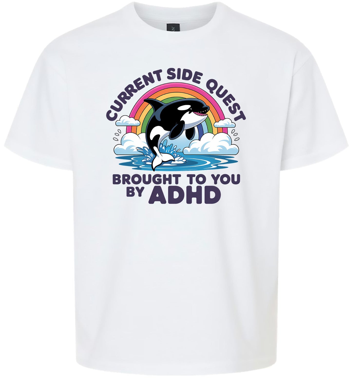Side Quest Brought By ADHD Children's Gildan Soft Shirt